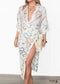 Boho New Printed Shirt Dress Set